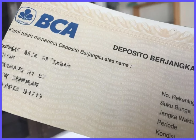 Bunga Deposito Bank BCA